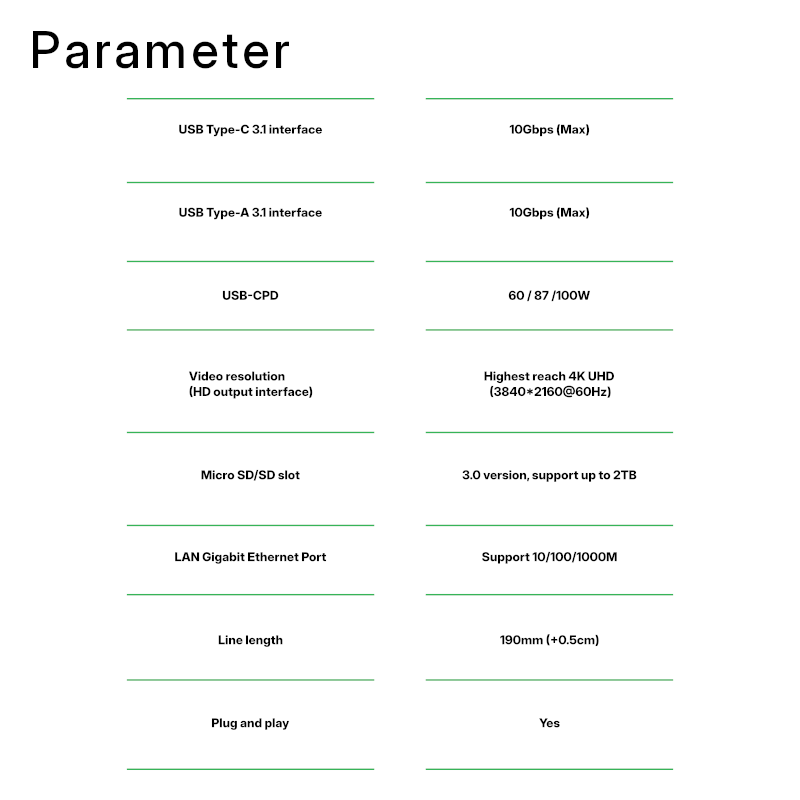 Docking 8in1 USB-C 4K 60Hz 85W