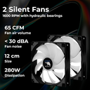 COOLTOP 1280: disipador 8 heatpipes y 2 ventiladores 12cm