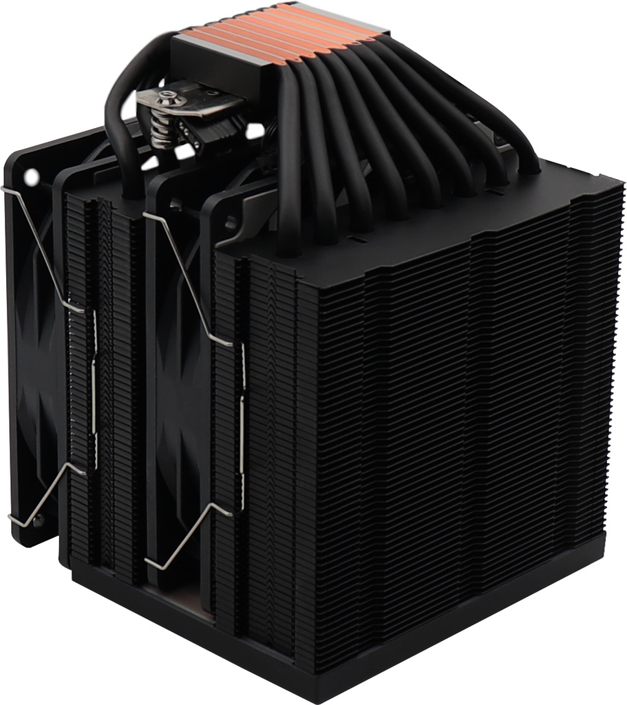 Disipador 8 heatpipes y 2 ventiladores Led ARGB Intel AMD Negro