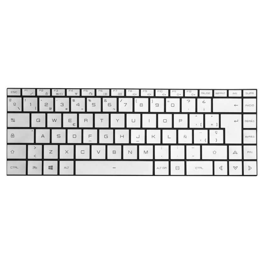Teclado ISO Plateado Español (ProX 15)