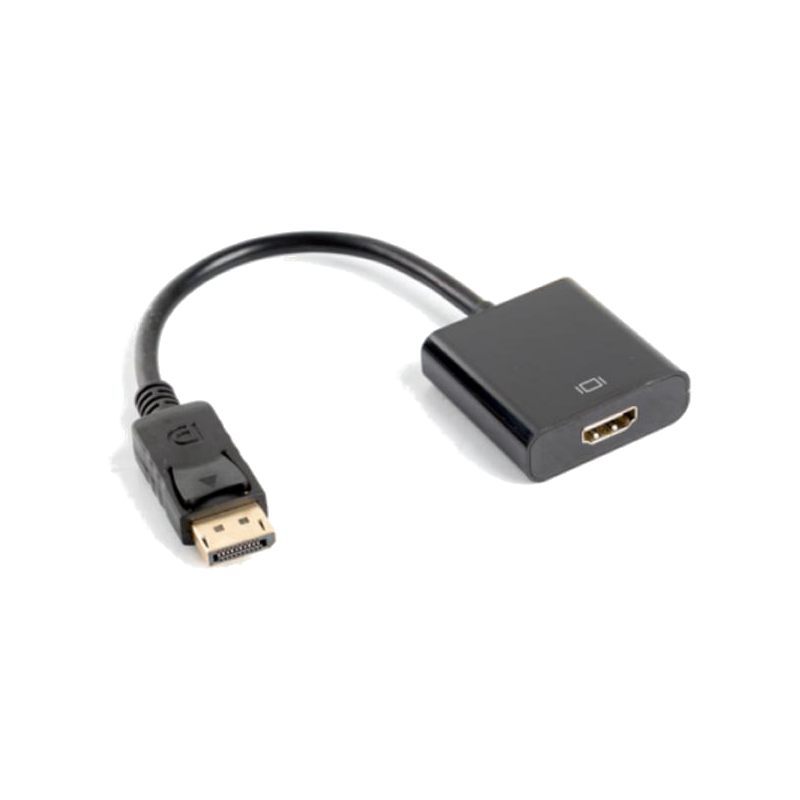 Adaptador displayport macho a hdmi hembra lanberg ad-0009-bk