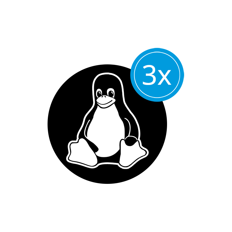 Pegatina Tecla TUX