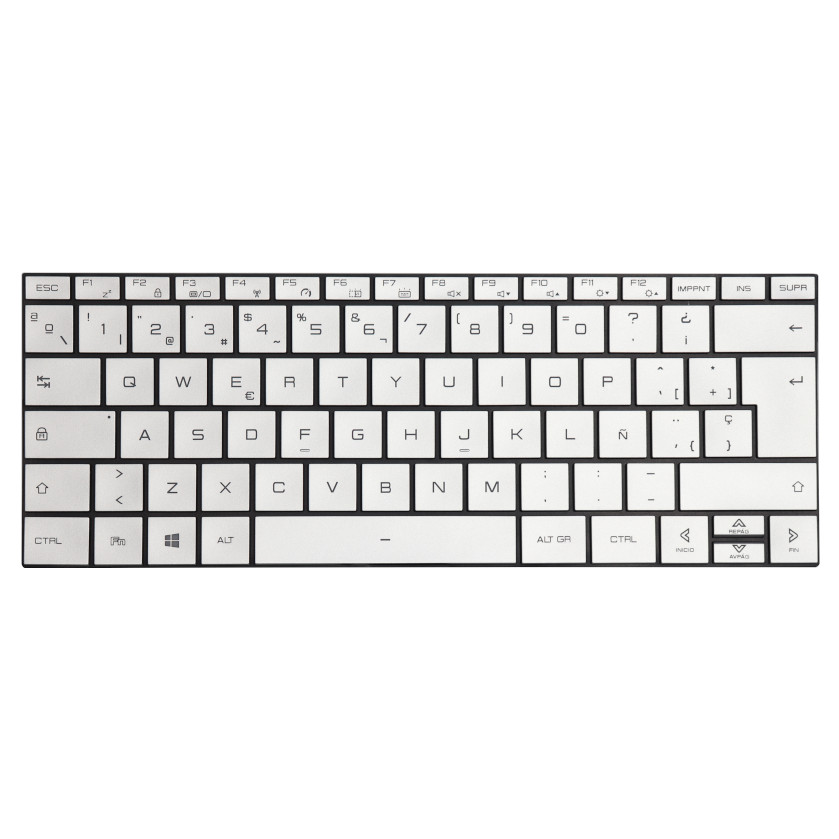 Teclado ISO Plateado Español (ProX 14)