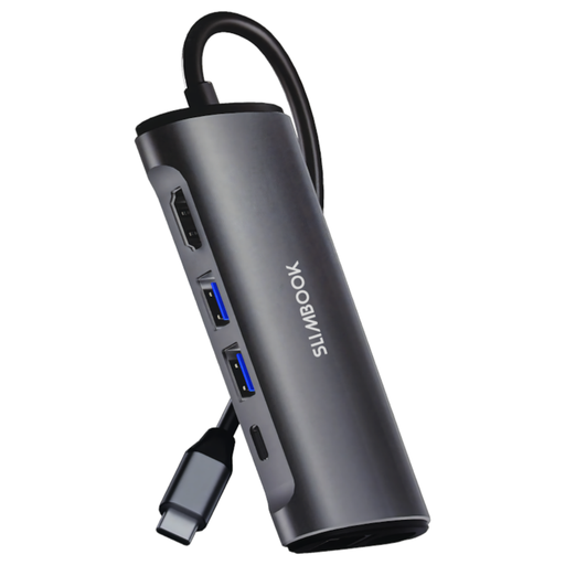 [DOCK-GEN5-8IN14K60RJ45100W] Mini-Docking 8en1 USB-C a HDMI 4K 60Hz PD Charge 100W RJ45 Gigalan (dongle hub)