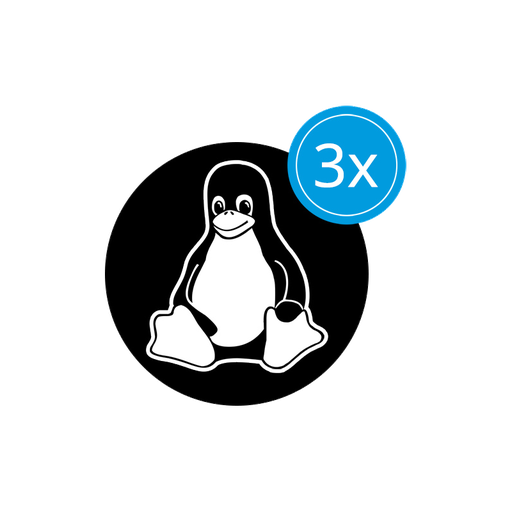 Pegatina Tecla TUX