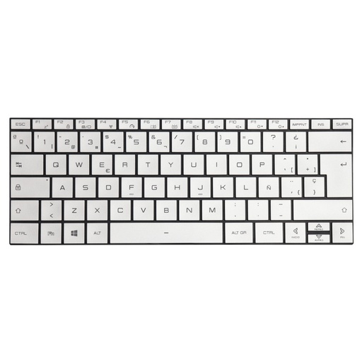 [PF5WN2G/KBDR14A00S-60xx] Spanish silver ISO Keyboard (ProX 14)