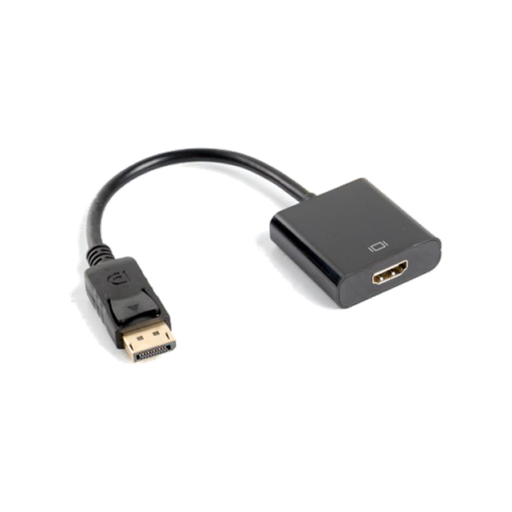 [ad-0009-bk] Displayport male to hdmi female adapter 20cm lanberg ad-0009-bk